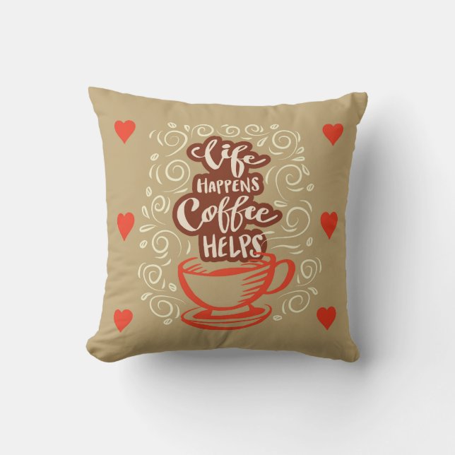 Very Cool and Cute Coffee or Java Cushion (Front)