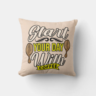 Very Cool and Cute Coffee or Java Cushion