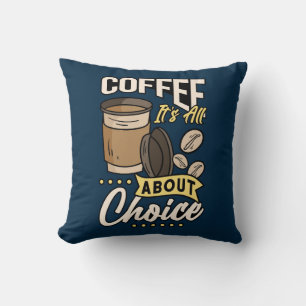 Very Cool and Cute Coffee or Java Cushion