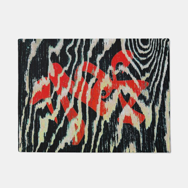 Very Cool Asian Calligraphy Doormat (Front)