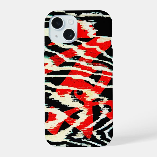 Very Cool Asian Calligraphy iPhone 15 Case (Back)