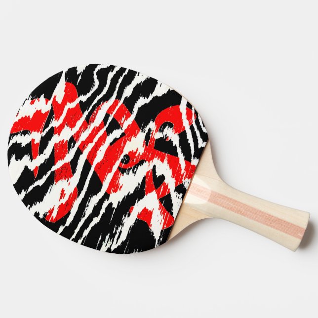 Very Cool Asian Calligraphy Ping Pong Paddle (Side)