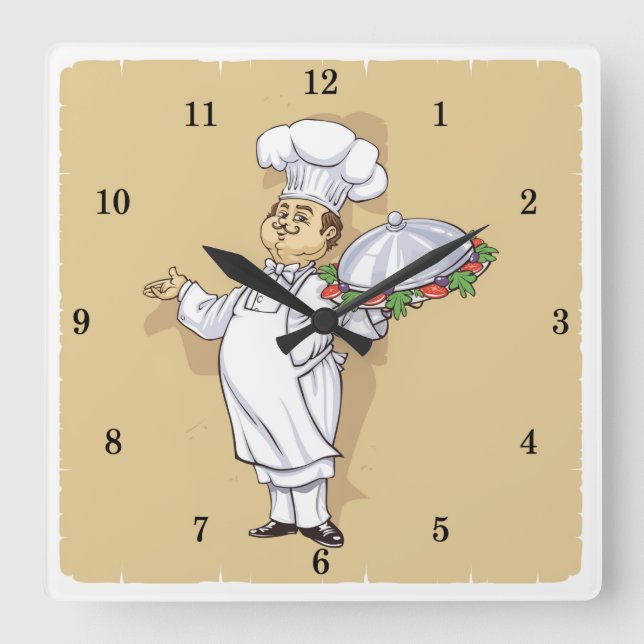 Very Cool Chef Wall Clock (Front)