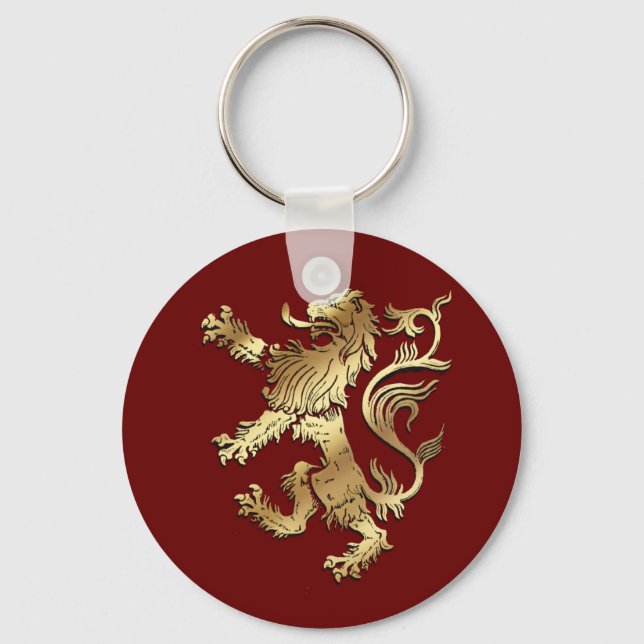 Very cool coat of arms style lion for gifting key ring (Front)