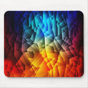 Very Cool Colorful Abstract Shapes Mouse Mat
