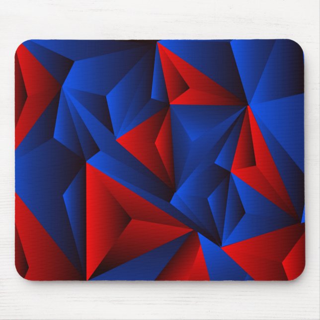 Very Cool Colourful Abstract Shapes Mouse Mat (Front)