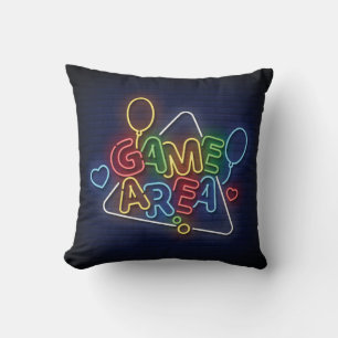 Very Cool & Colourful Simulated Neon Sign Game Are Cushion