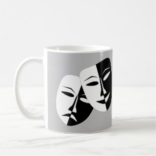 Very Cool Comedy and Tragedy Theatre Masks Coffee Mug