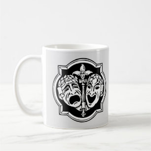 Very Cool Comedy and Tragedy Theatre Masks Coffee Mug