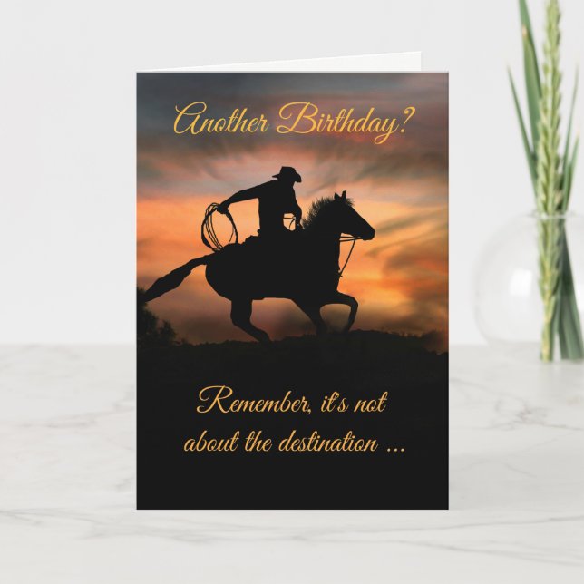 Very Cool Cowboy Birthday Card (Front)