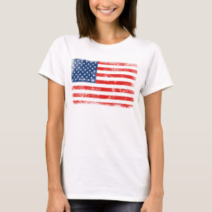 Very Cool Distressed American Flag T-Shirt
