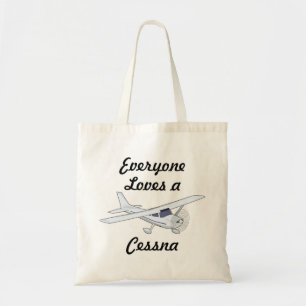 Very Cool Everyone Loves a Cessna Tote Bag