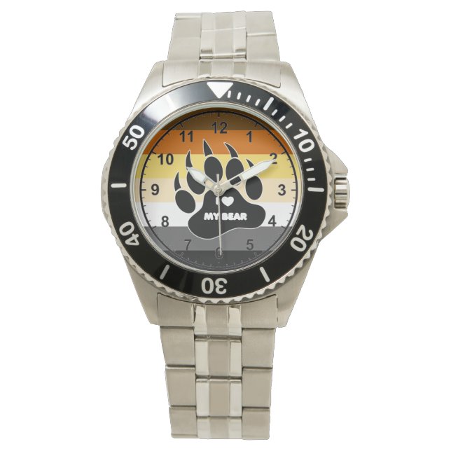 VERY COOL Gay Bear Pride Colours Watch (Front)