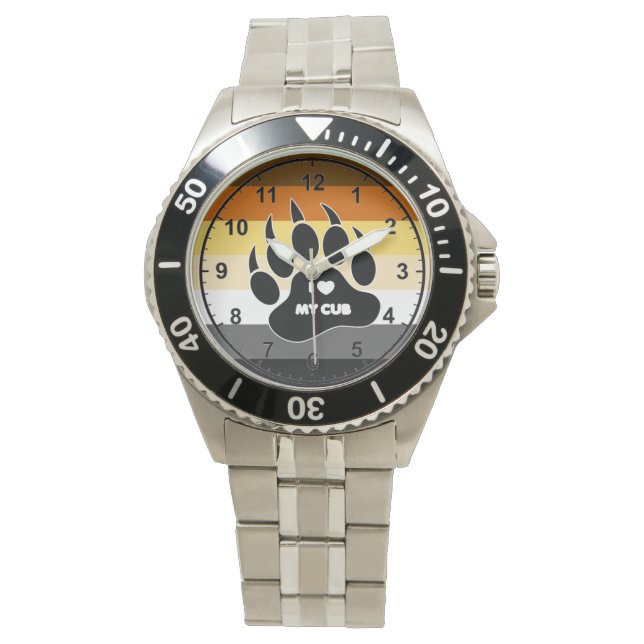 VERY COOL Gay Bear Pride Colours Watch (Front)