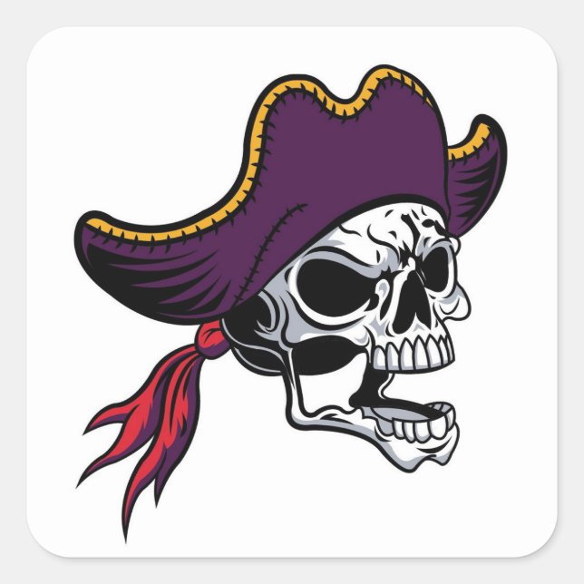 Very Cool Halloween Pirate Sticker Set (Front)