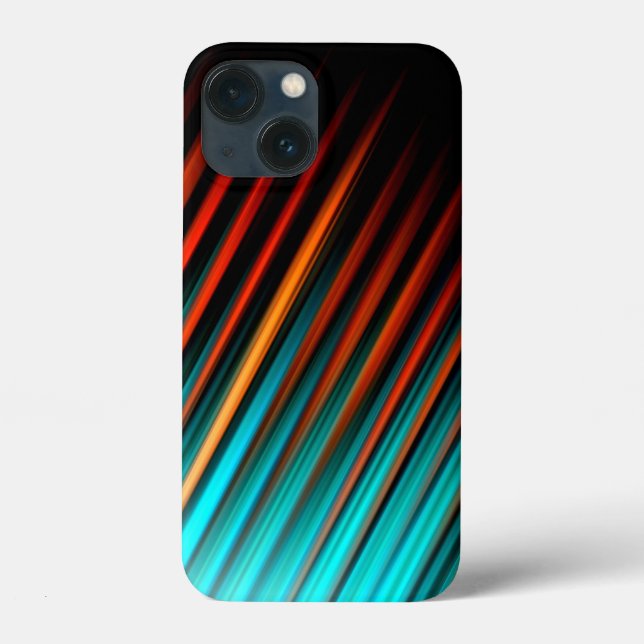 Very Cool Modern Multicoloured Striped Case-Mate iPhone Case (Back)