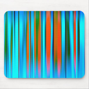 Very Cool Modern Multicoloured Striped Mouse Mat
