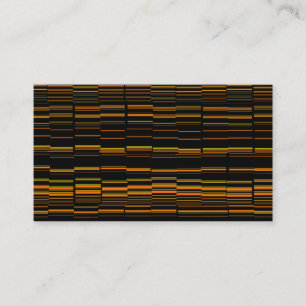 Very Cool Modern Orange Striped Business Card