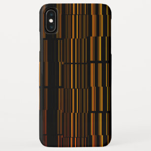 Very Cool Modern Orange Striped iPhone XS Max Case