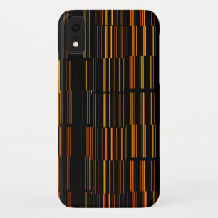 Very Cool Modern Orange Striped iPhone XR Case