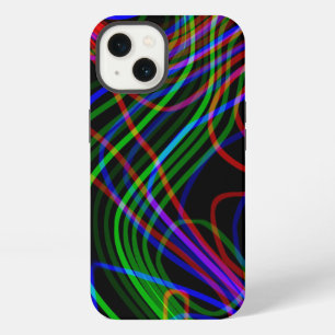 VERY COOL Neon Multicolored Curved Lines iPhone 13 Case