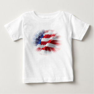 Very Cool Patriotic American Flag Baby T-Shirt