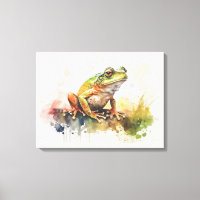 Very Cool Semi-Abstract Frog Painting