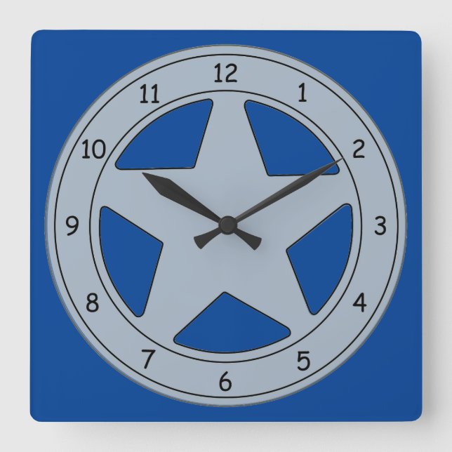 Very Cool Shariff Badge Square Wall Clock (Front)