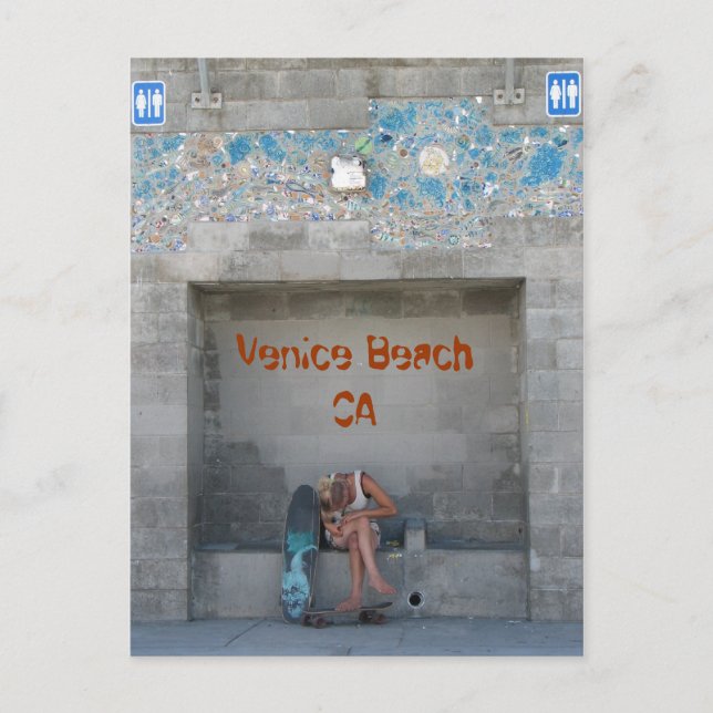 Very Cool Venice Beach Postcard! Postcard (Front)