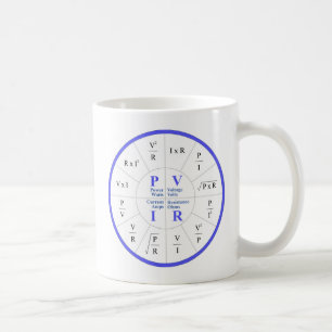 Very Cool Watts, Volts, Amps, & Ohms Formula Coffee Mug