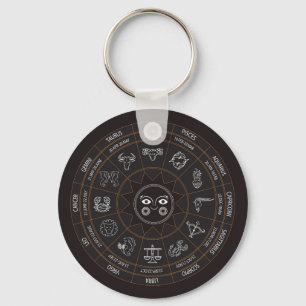 Very Cool Zodiac Key Chain