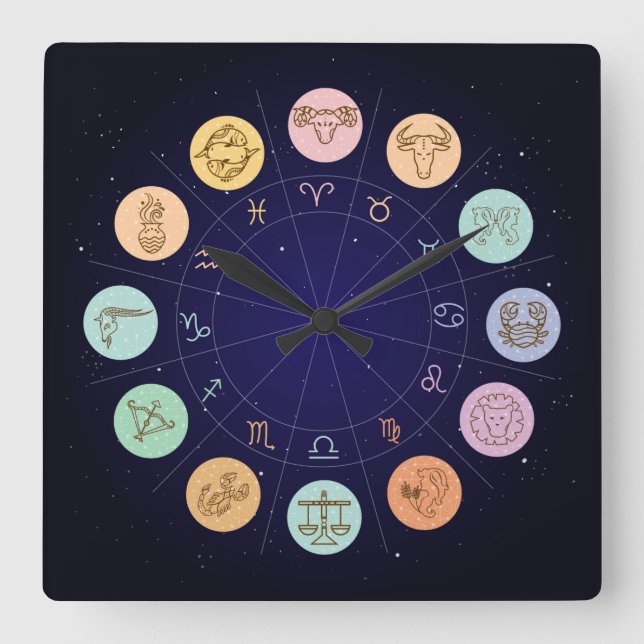Very Cool Zodiac Wall Clock (Front)