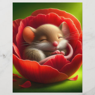 Very Cute Baby Mouse Sleeping Flyer