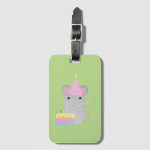 Very Cute Birthday Party Mouse Luggage Tag
