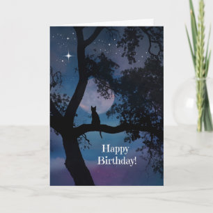 Very Cute Cat Birthday Card, Wishes come True! Card