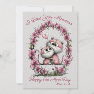 Very Cute Cats Cat Mum Greeting Card