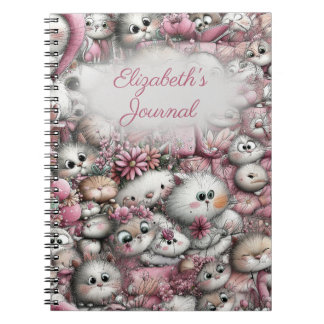 Very Cute Cats Collage Spiral Notebook