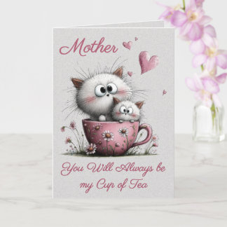 Very Cute Cats in a Teacup Greeting Card