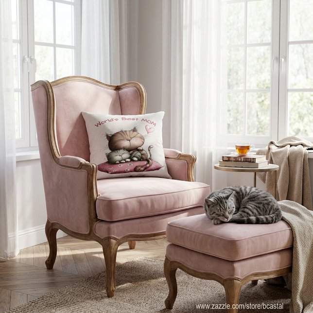 Very Cute Cats Throw Pillow (Creator Uploaded)