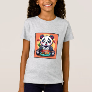 Very Cute eating Panda T-Shirt
