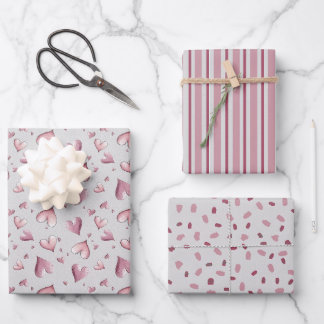 Very Cute Pastel Pinks Wrapping Paper Sheets
