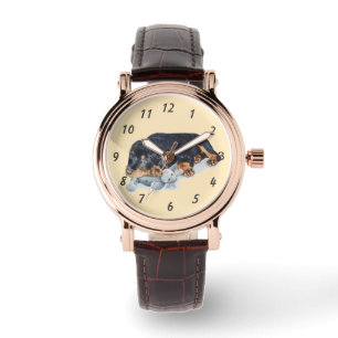 very cute rottweiler puppy dog watch