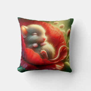 Very cute sleeping Mouse Cushion