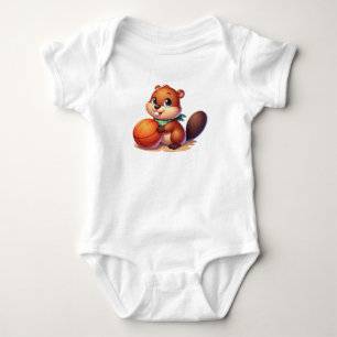 Very Cute & Sport Little Beaver Baby Bodysuit