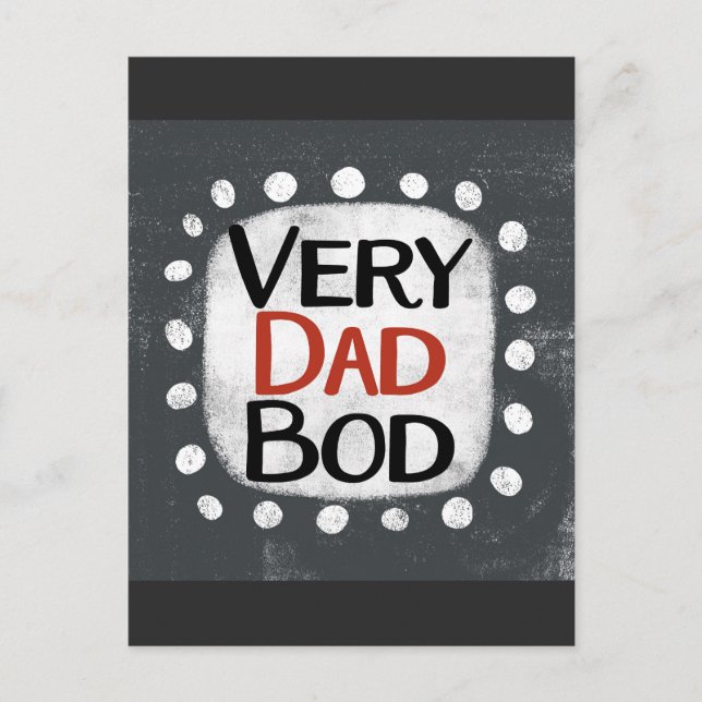 Very Dad Bod Postcard (Front)