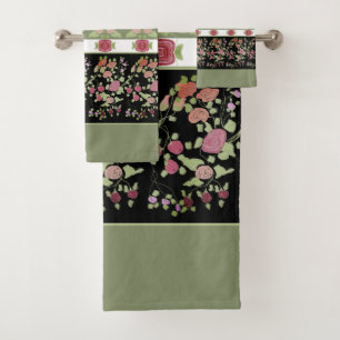 Very Decorative and Artsy Bath Towel Set