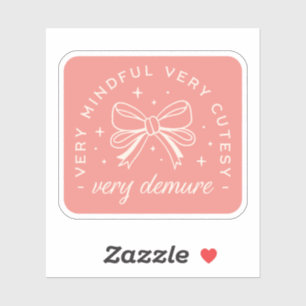 Very demure coquette ribbon pink aesthetic