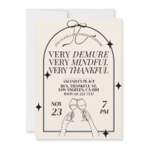 Very Demure Friendsgiving Thanksgiving Dinner