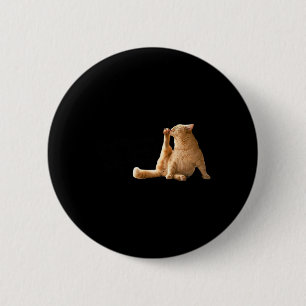 Very Demure Mindful Cly Meme Funny Cat 6 Cm Round Badge