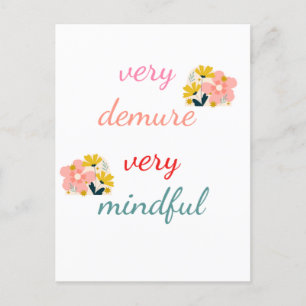 very Demure, very demure very mindful Postcard